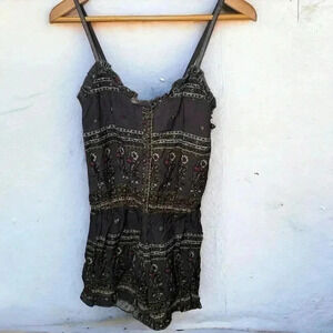 NWT BUFFALO BOHO PRINTED Y2K romper  S
